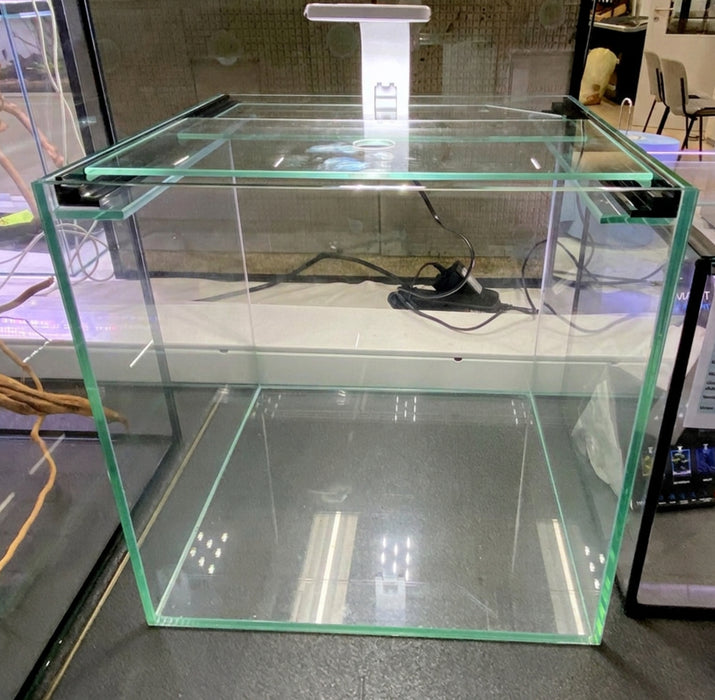 AQUARIUM WÜRFEL 40x40x40cm -T- (64l) "premium line" mit Schiebeabdeckung