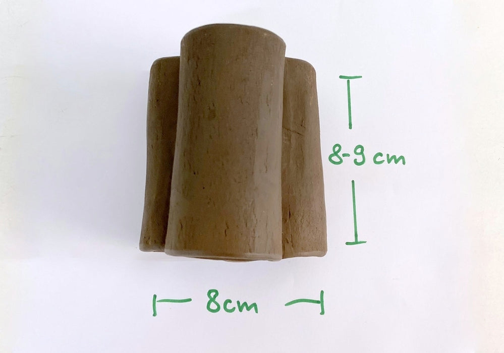 3er Röhrenpyramide "groß" aus Ton