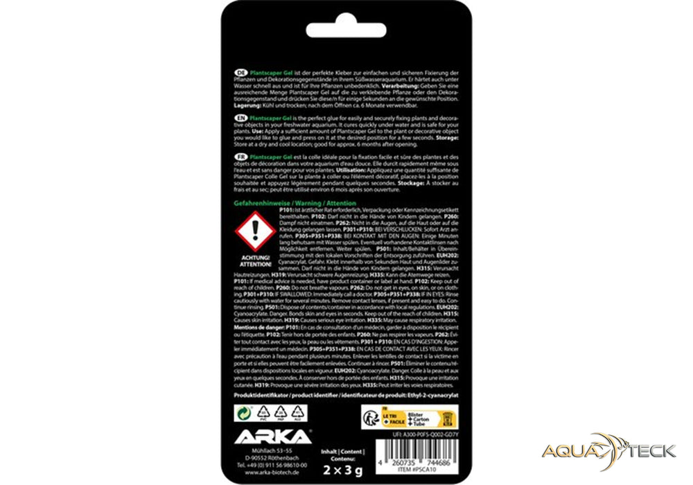 ARKA Plantscaper Gel Sekundenkleber 2x 3g