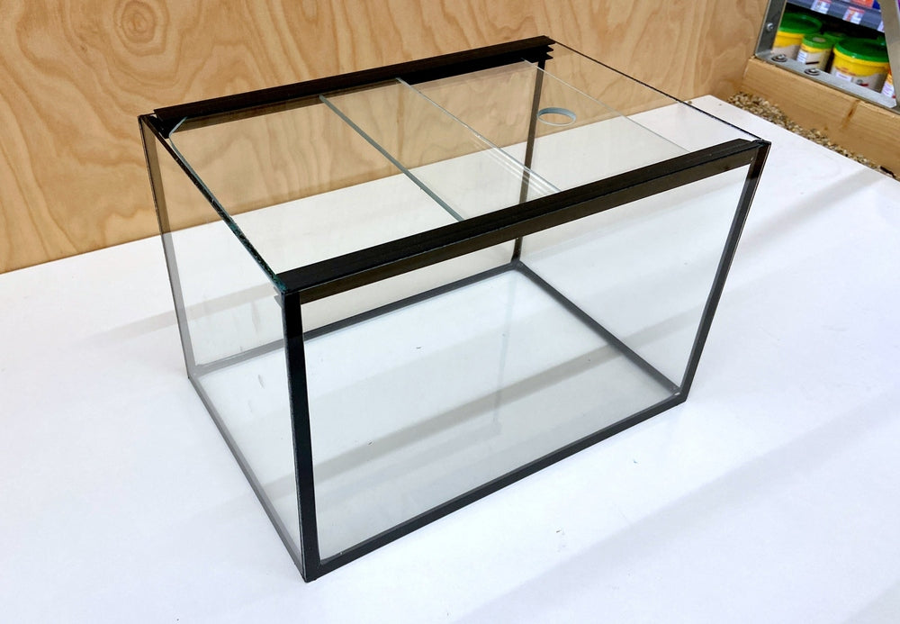 AQUARIUM 30x20x20cm 12l mit Schiebeabdeckung