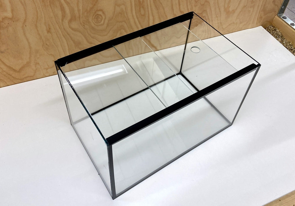 AQUARIUM 40x25x25cm 25l mit Schiebeabdeckung L/R