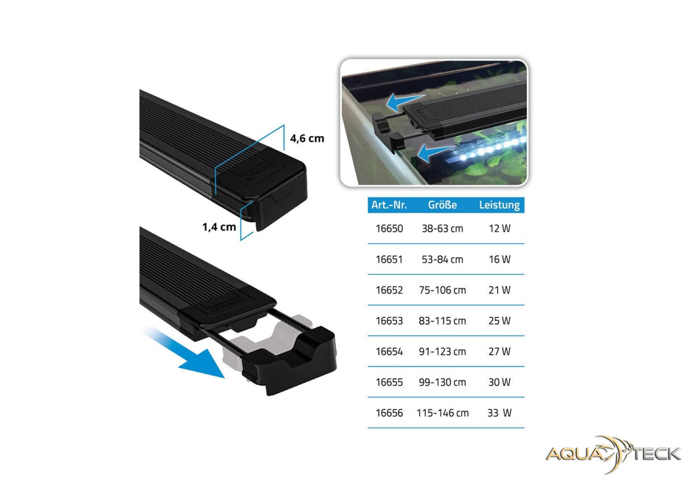 Fluval AquaSky LED 3.0 16W, 53-84cm