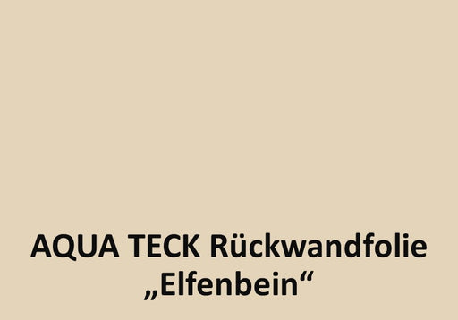 Meterware Rückwandfolie "ELFENBEIN" - selbstklebend aqua-teck