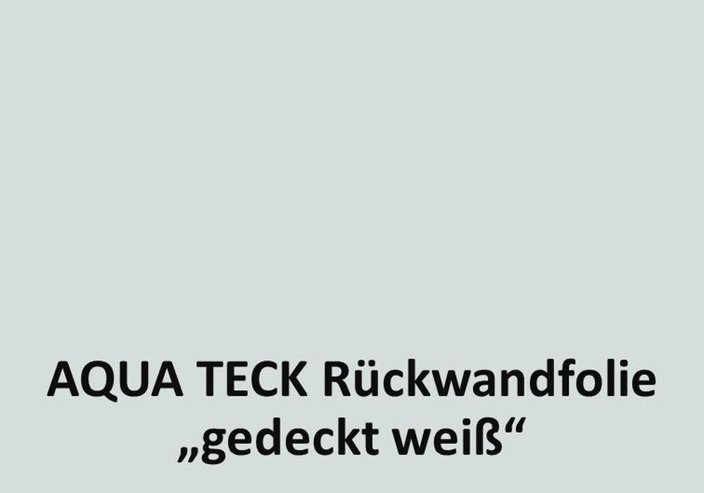 Meterware Rückwandfolie "gedeckt WEISS" - selbstklebend