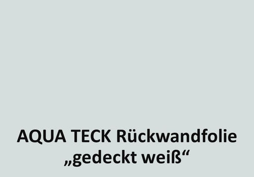 Meterware Rückwandfolie "gedeckt WEISS" - selbstklebend