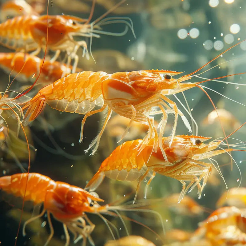 Garnele im Wasser