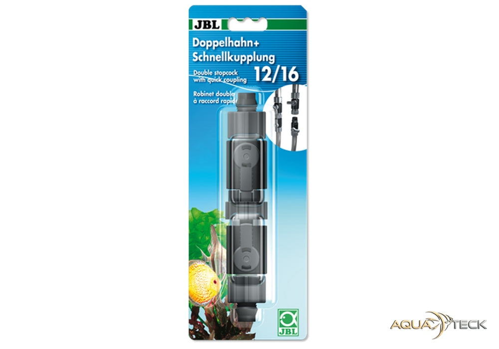 JBL Doppelhahn + Schnellkupplung 12/16 aqua-teck