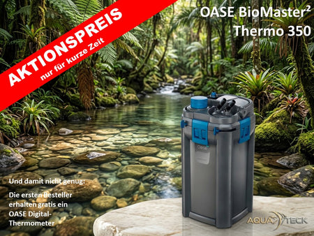 AKTIONSPREIS - OASE BioMaster² 350 Thermo - Premium-Außenfilter mit Heizer + OASE Digital-Thermometer *1) image