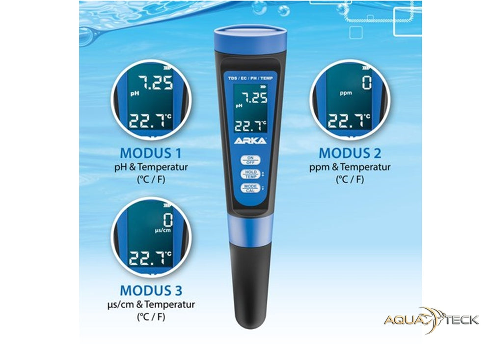 ARKA myAQUA pH/TDS/EC Messgerät aqua-teck