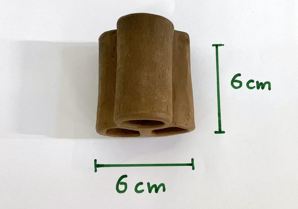 3er Röhrenpyramide "klein" aus Ton aqua-teck