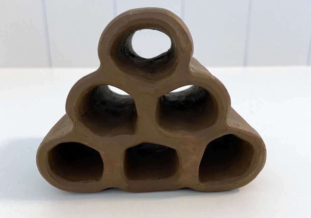 6er Röhrenpyramide aus Ton aqua-teck